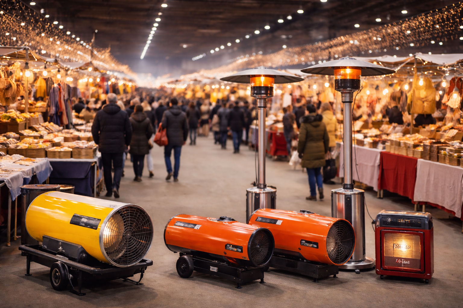 گرمایش نمایشگاه‌های مناسبتی؛ راهکار حرفه‌ای و اقتصادی هیترانرژی